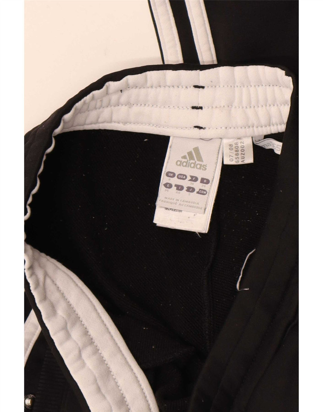 Damskie spodnie dresowe Adidas Clima 365 UK 8, małe, czarne, poliestrowe