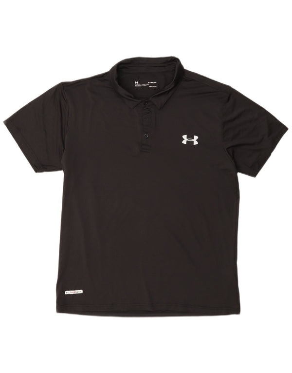 Męska koszulka polo Under Armour Heat Gear XL, czarna, poliestrowa