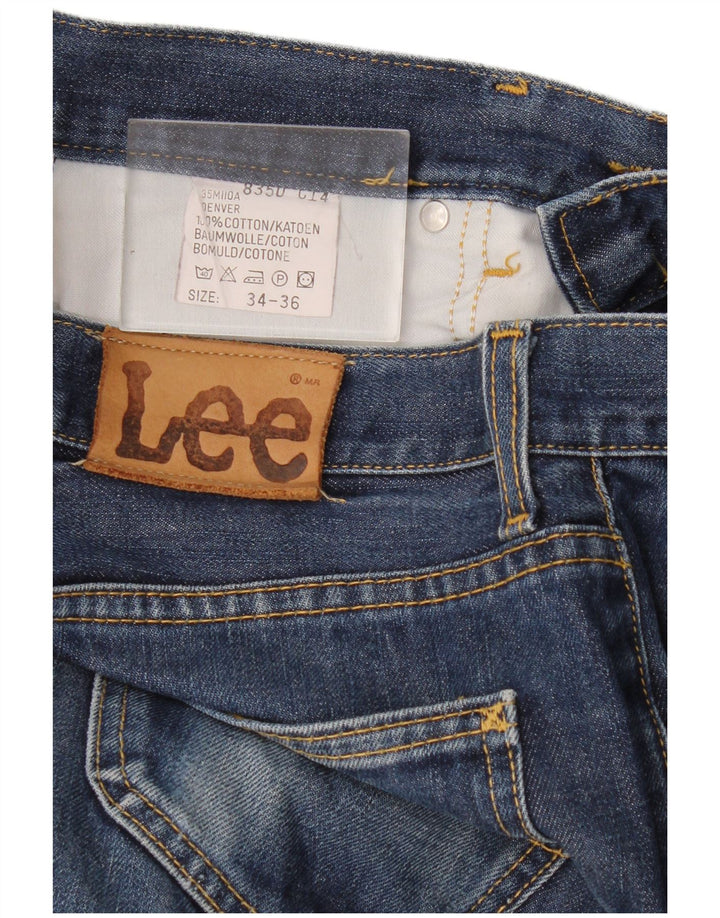 Męskie jeansy Lee Denver Bootcut W34 L32, niebieskie, bawełniane
