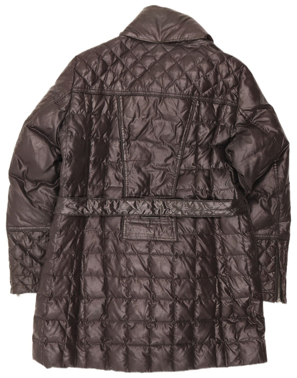 Damski płaszcz ocieplany Trussardi Jeans IT 48 XL, czarny poliester