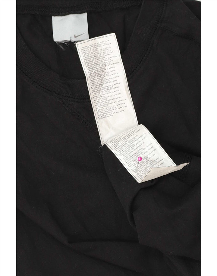 T-shirt męski Nike, średni czarny, bawełniany