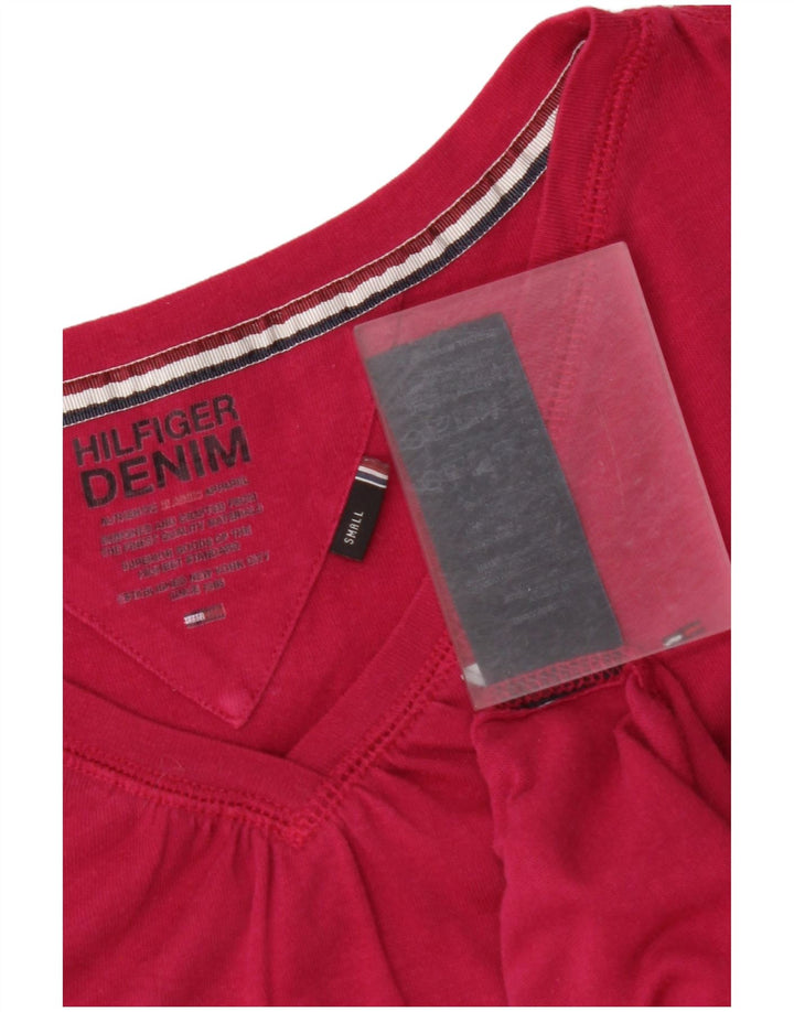 T-shirt damski TOMMY HILFIGER Top UK 8 Small Pink Cotton