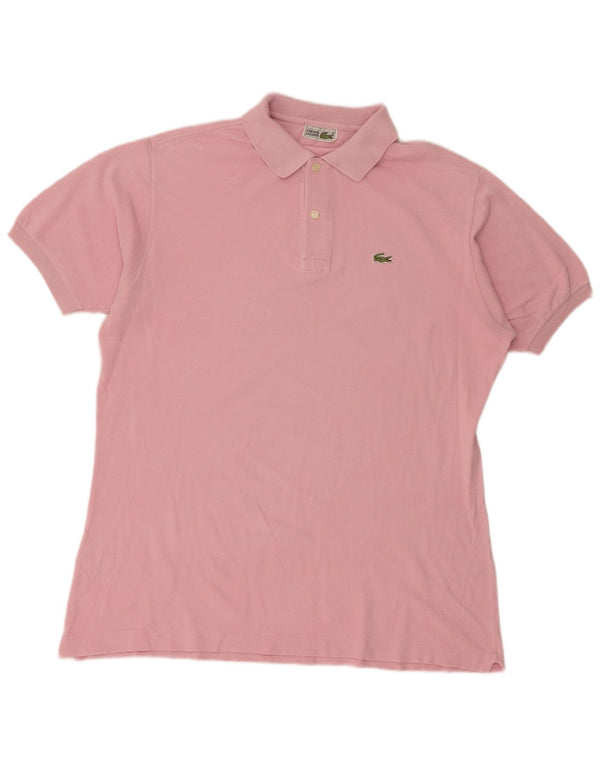 Męska koszulka polo Lacoste, rozmiar 7, 2XL, różowa, bawełniana