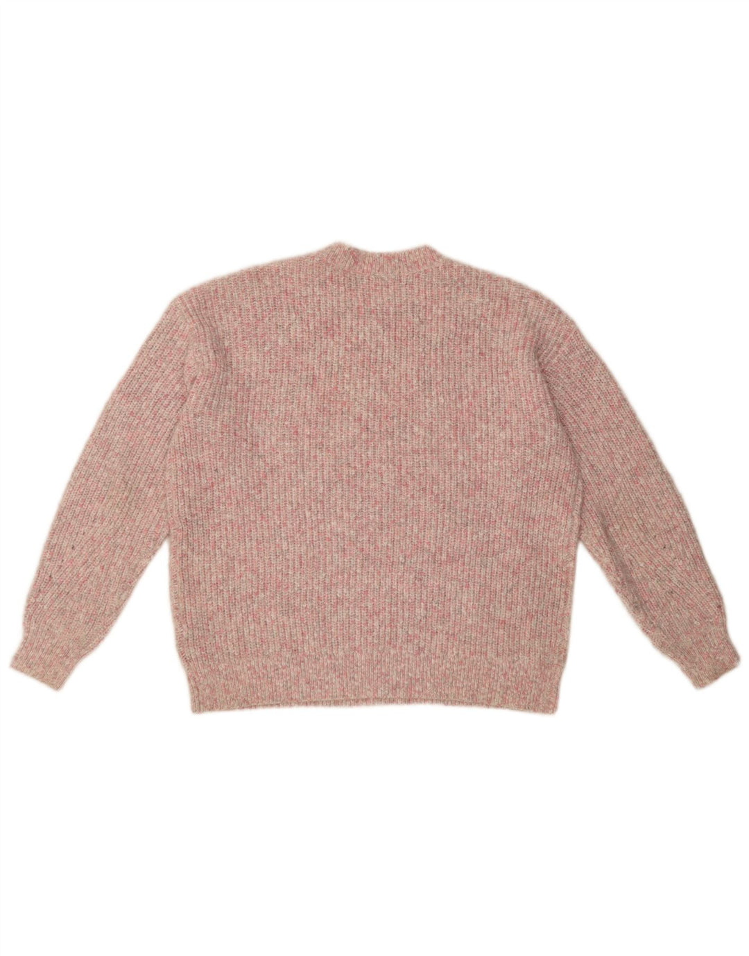 Marks & Spencer Damski sweter z okrągłym dekoltem, UK 14, średni, różowy, nakrapiany