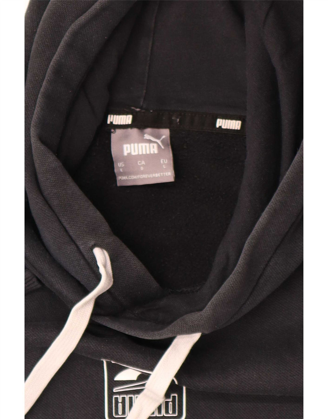 Męski sweter z kapturem Puma, duży, czarny, z blokami kolorów