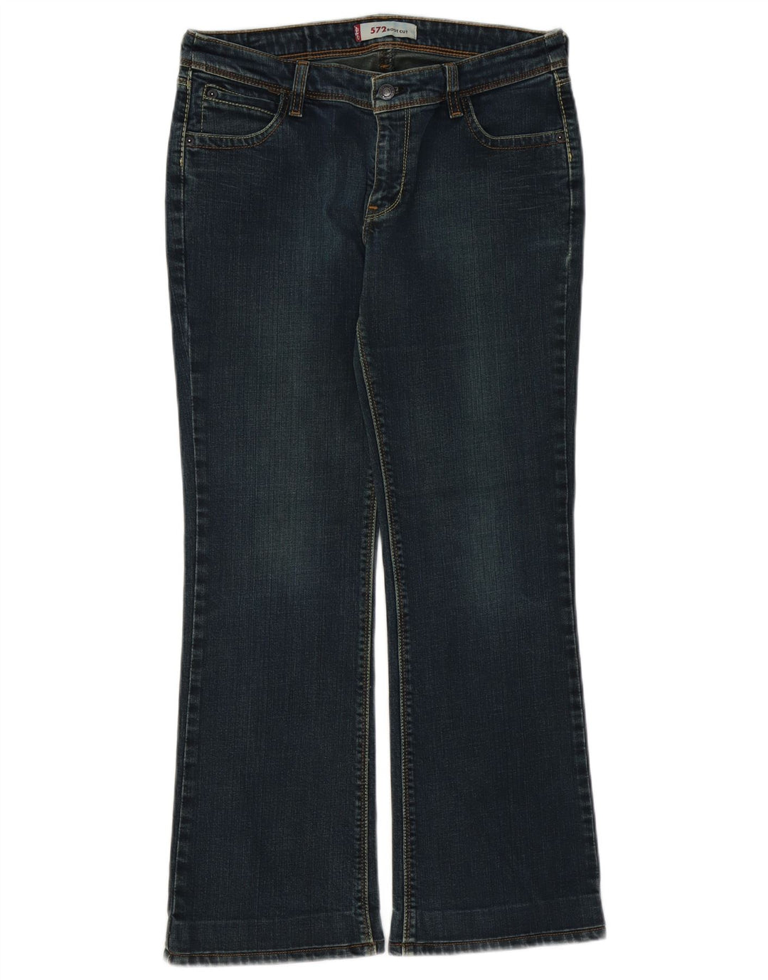 Damskie jeansy LEVI'S 572 Bootcut W32 L29 Niebieskie bawełniane