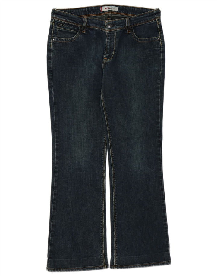 Damskie jeansy LEVI'S 572 Bootcut W32 L29 Niebieskie bawełniane