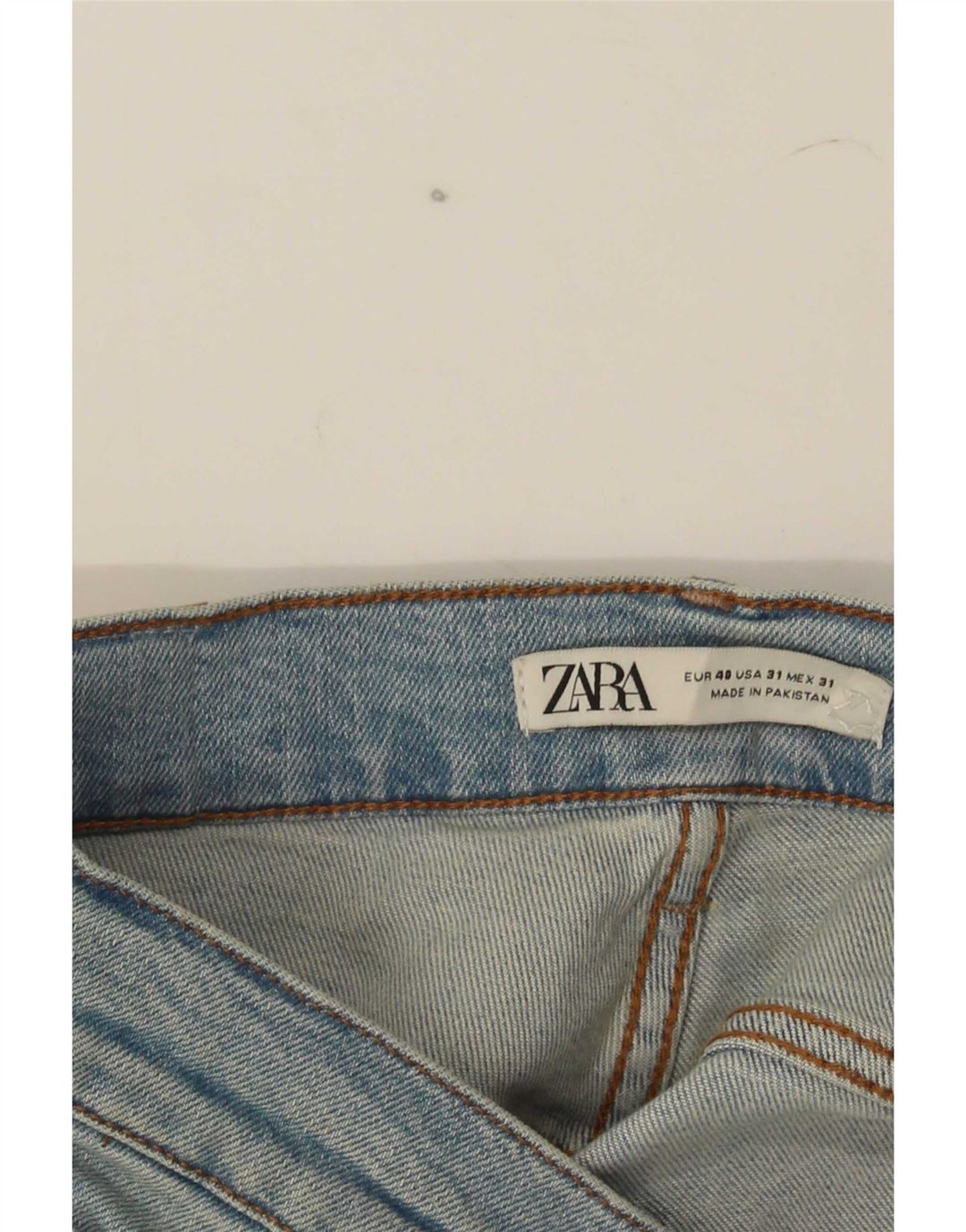Męskie proste dżinsy Zara EU 40 Medium W31 L31 Niebieskie bawełniane