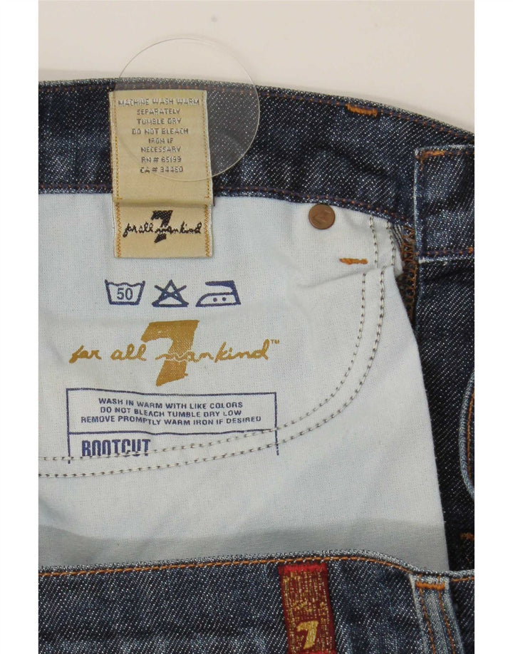 Damskie jeansy Bootcut 7 For All Mankind W29 L32 Niebieska bawełna