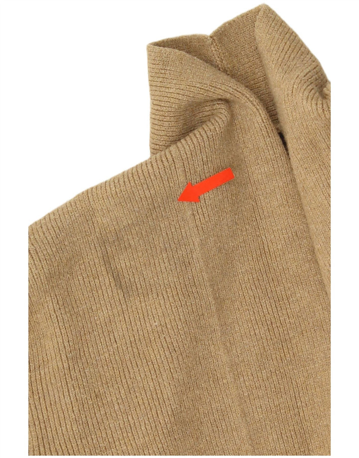 Marks & Spencer Damski sweter rozpinany UK 8 Small Beżowa Wiskoza