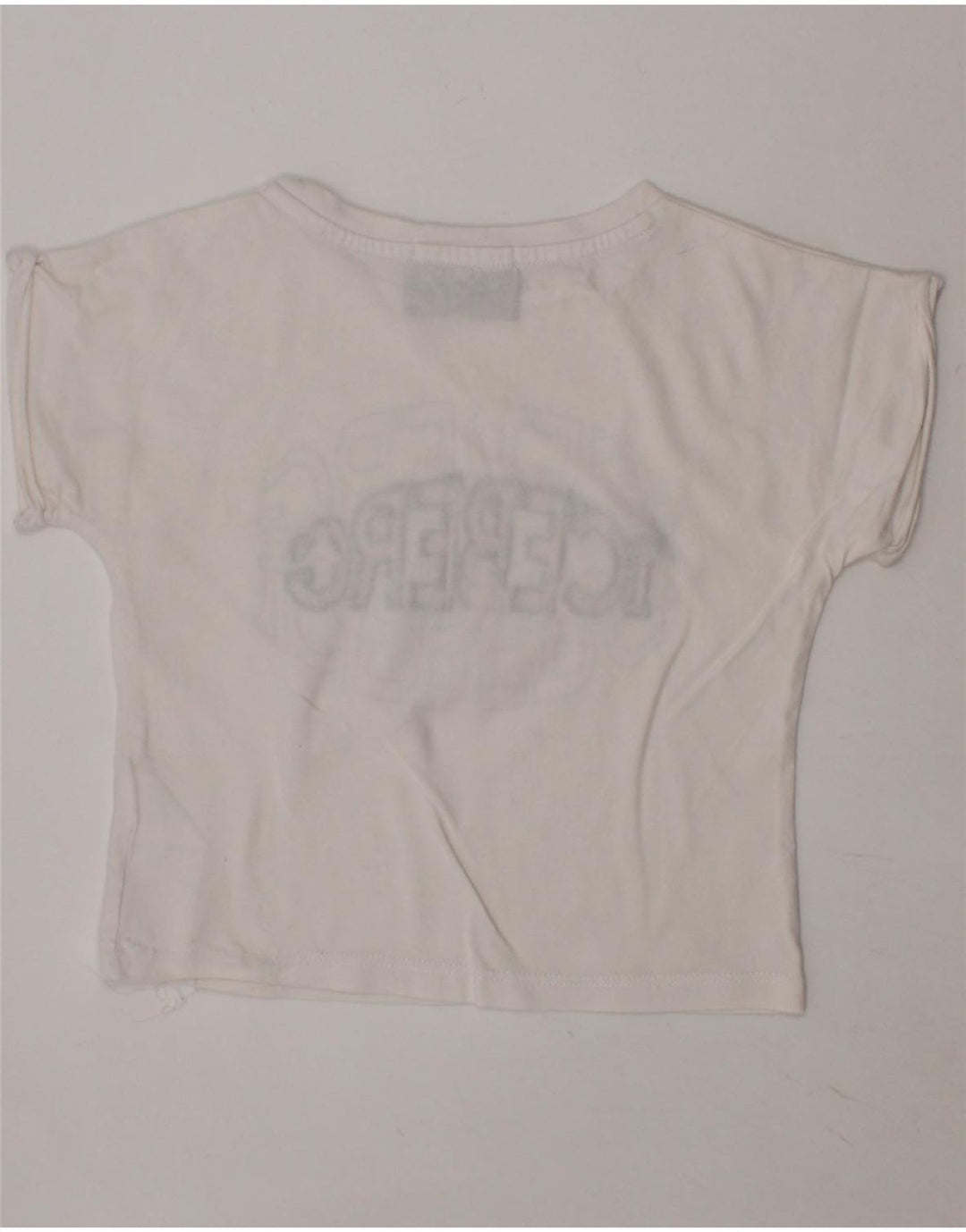 ICEBERG Girls Graphic T-Shirt Top 3-4 Years White Vintage Iceberg and Second-Hand Iceberg from Messina Hembry 