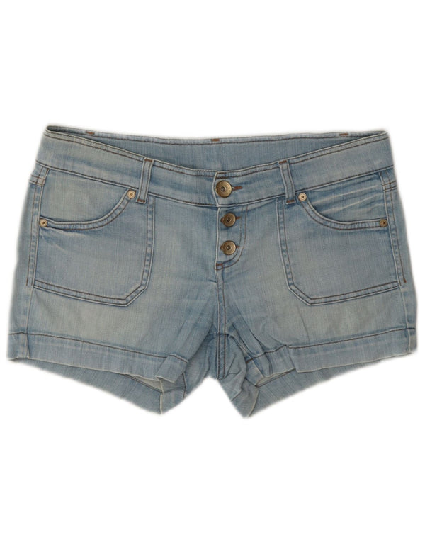Damskie spodenki jeansowe Benetton W32, duże, niebieskie