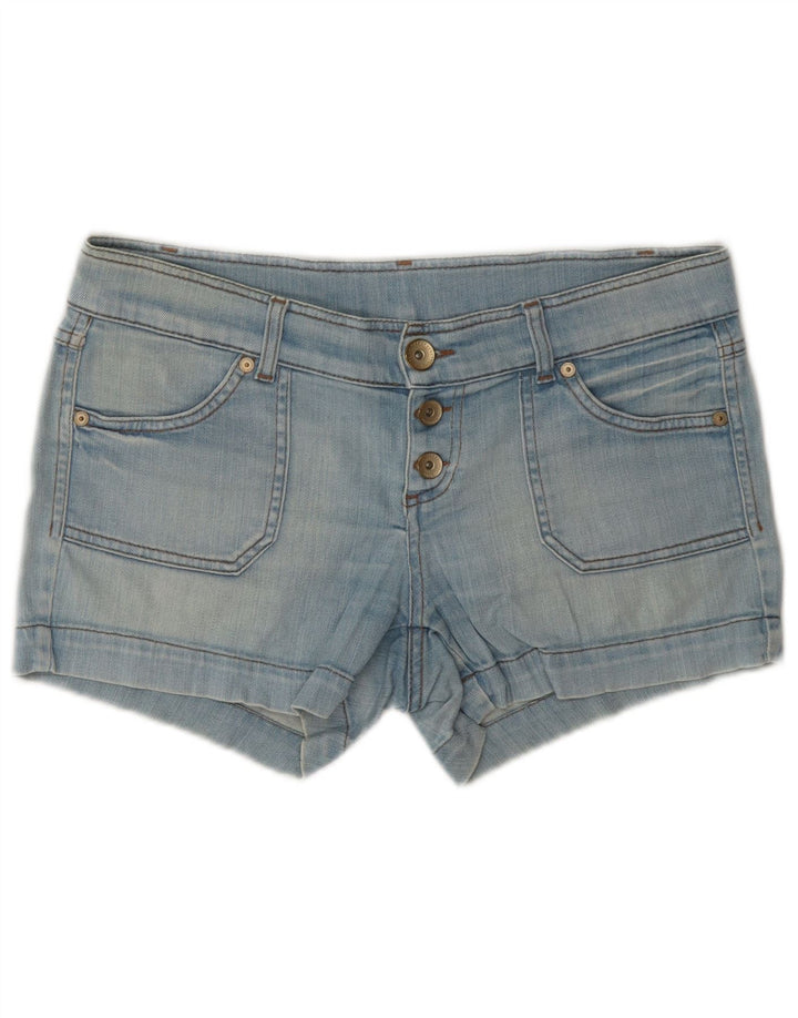 Damskie spodenki jeansowe Benetton W32, duże, niebieskie