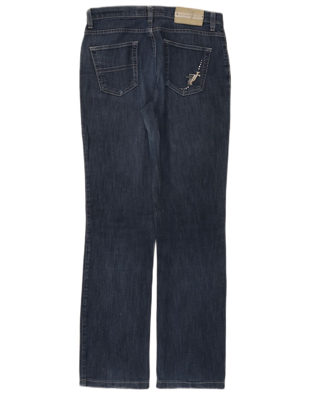 Damskie proste dżinsy TRUSSARDI W26 L30 Niebieskie bawełniane