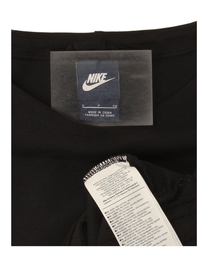 Damska bluza Nike Crop Jumper UK 10, mała, czarna bawełna
