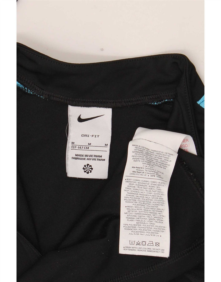 Chłopięcy dres Nike Dri Fit z pulowerem 11-12 lat, czarny, z blokami kolorów