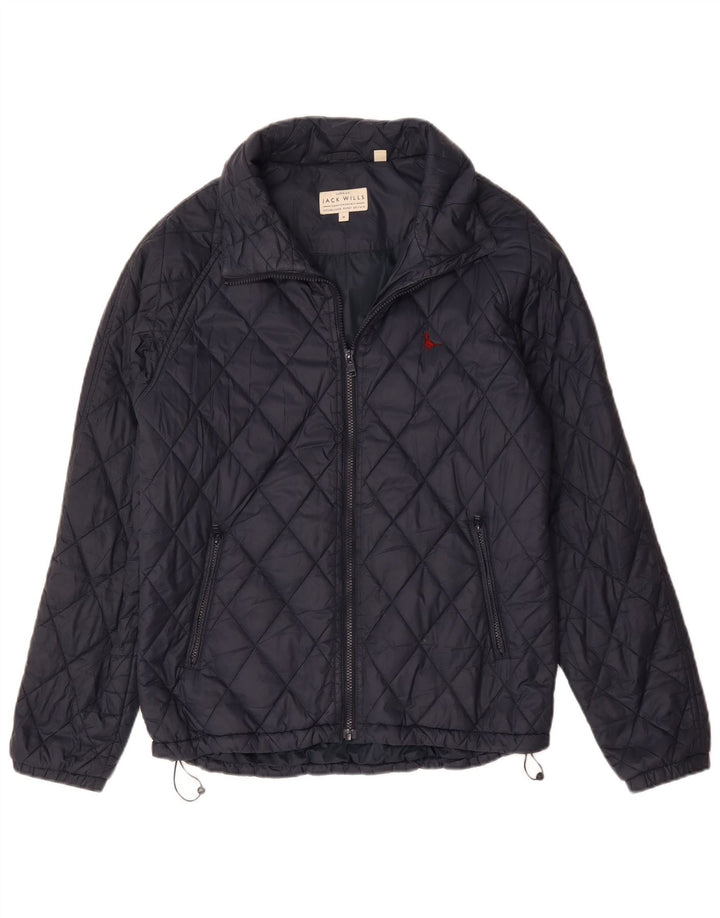 Męska pikowana kurtka Jack Wills UK 38, średni granatowy nylon