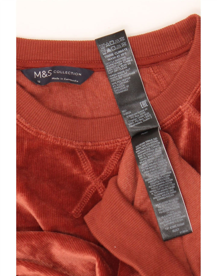 Marks & Spencer Damska bluza sztruksowa, UK 12, średni brąz