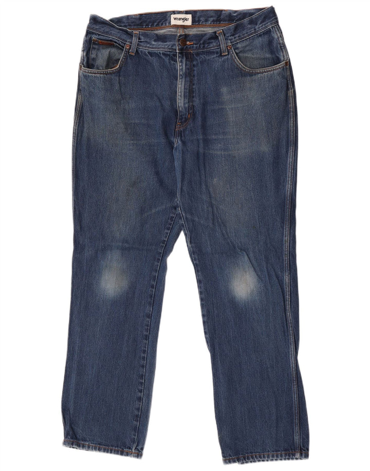 Męskie jeansy Wrangler Texas Straight W38 L32 Niebieskie, bawełniane