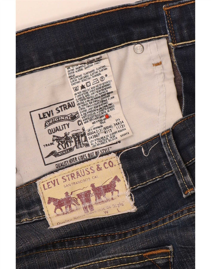 Męskie proste dżinsy Levi's W34 L29 Niebieskie bawełniane