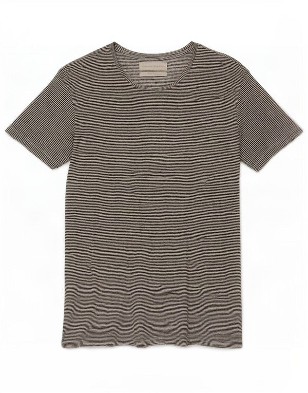 Męski T-shirt Zara, top w małe, białe paski