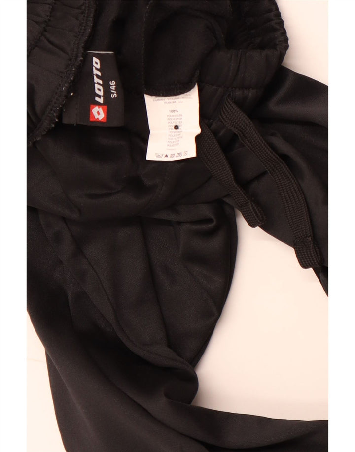 LOTTO Womens Tracksuit Trousers UK 10 Small  Black Polyester