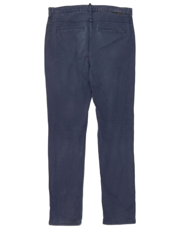 Męskie spodnie chino Zara EU 40 Medium W31 L30 Granatowa bawełna