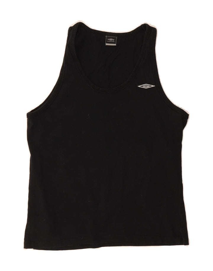 UMBRO Womens Vest Top UK  14 Large Black Vintage Umbro and Second-Hand Umbro from Messina Hembry 