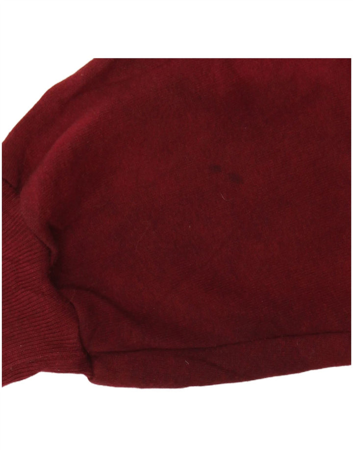 Męska bluza dresowa RUSSELL ATHLETIC Średnio-bordowa, bawełniana typu tie-dye