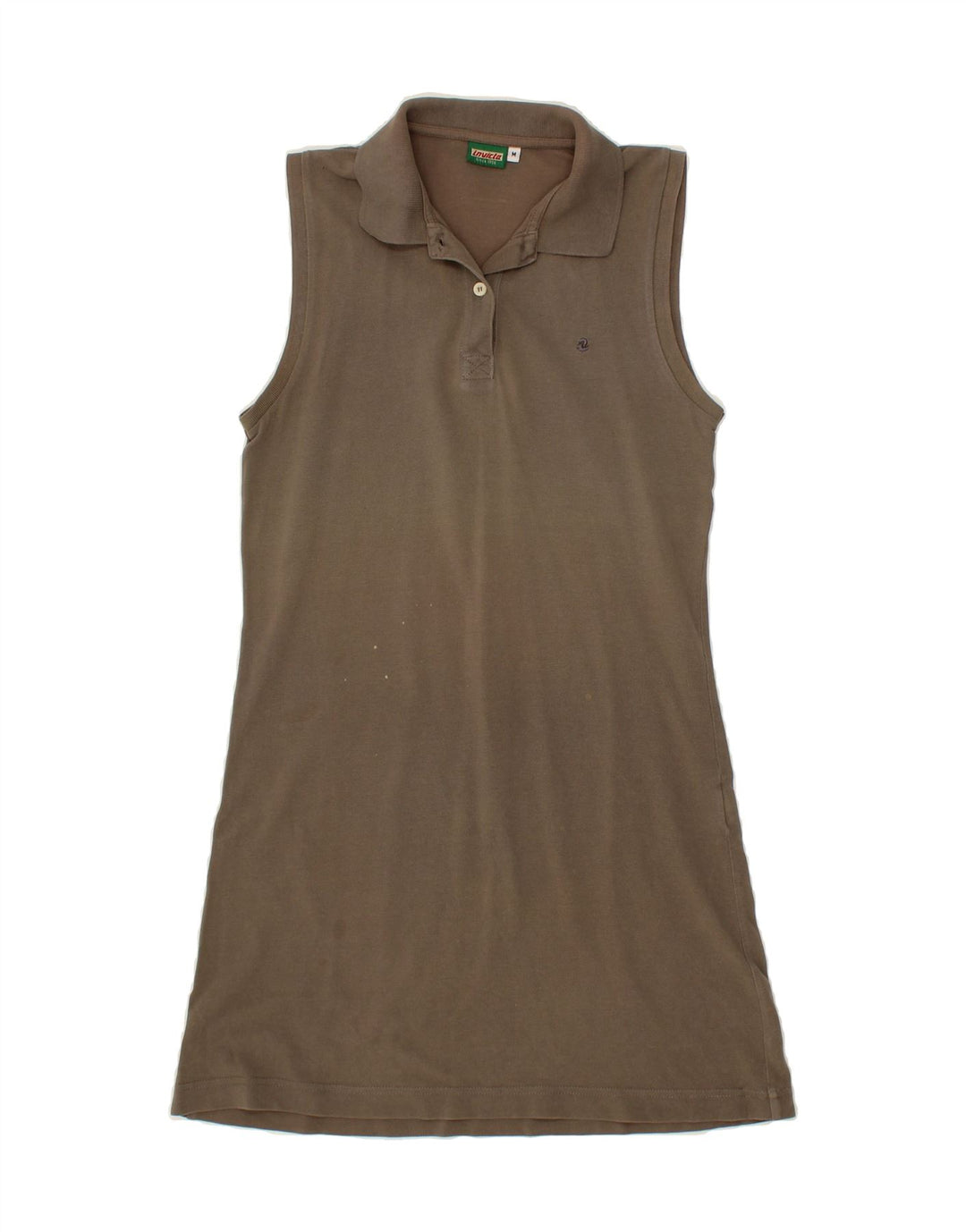 INVICTA Womens Sleeveless Polo Dress UK 12 Medium Grey Vintage Invicta and Second-Hand Invicta from Messina Hembry 