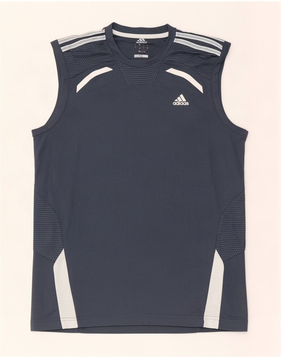Adidas Męskie Clima 365 Kamizelka Top Mały Szary Poliester z blokami kolorów