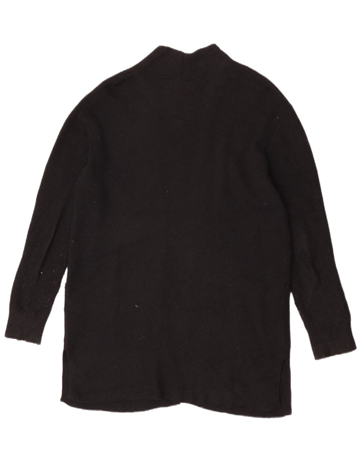 Marks & Spencer Damski sweter rozpinany o długim kroju, UK 12, średni czarny