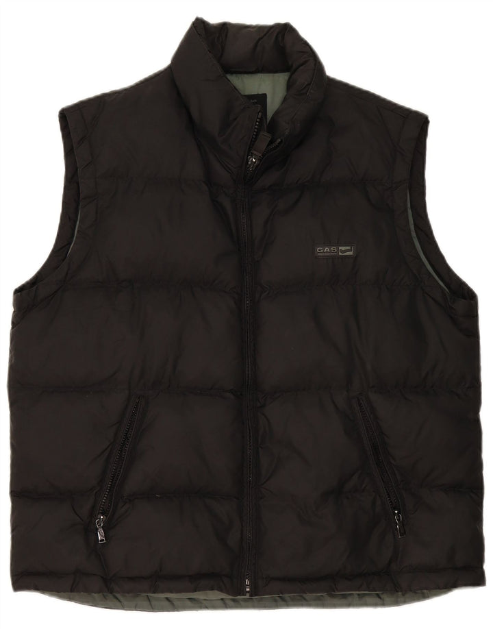 Męska wyściełana kamizelka Gas UK 40, duża, czarna, poliamid