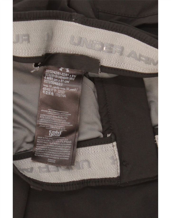 Damskie spodnie typu chino Under Armour Cold Gear W30 L30, czarny poliester