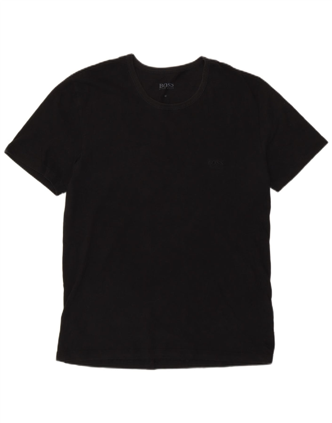 T-shirt męski Hugo Boss, średni czarny, bawełniany
