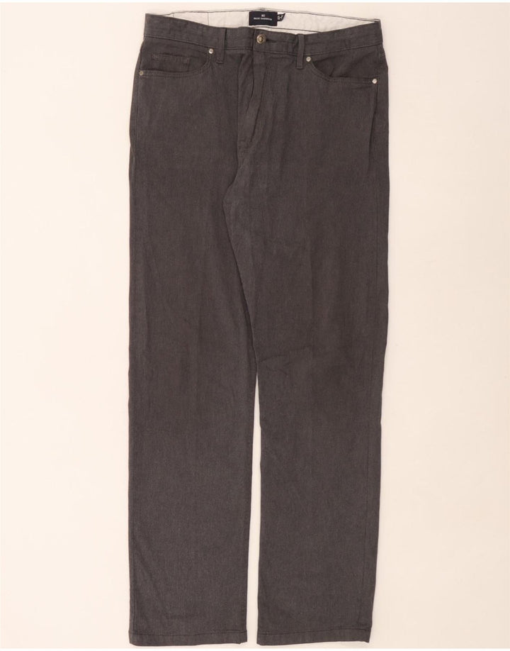 Męskie spodnie casual Marks & Spencer Blue Harbor Straight W36 L33 Szare