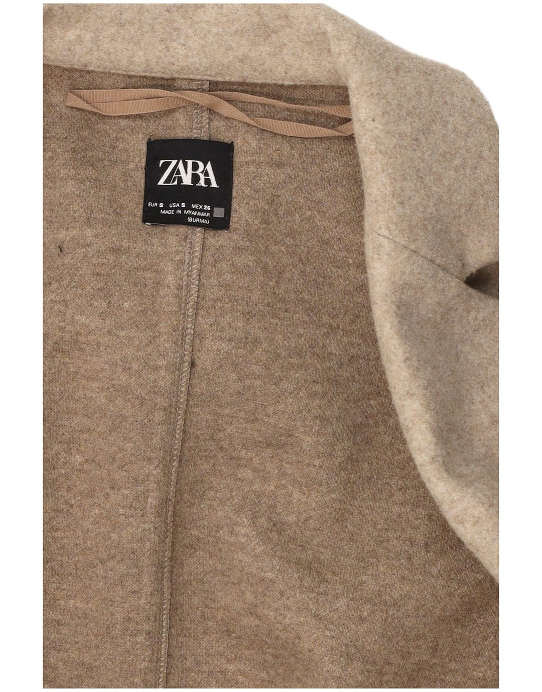 Damska marynarka Zara Open Oversized UK 10 Small Beige