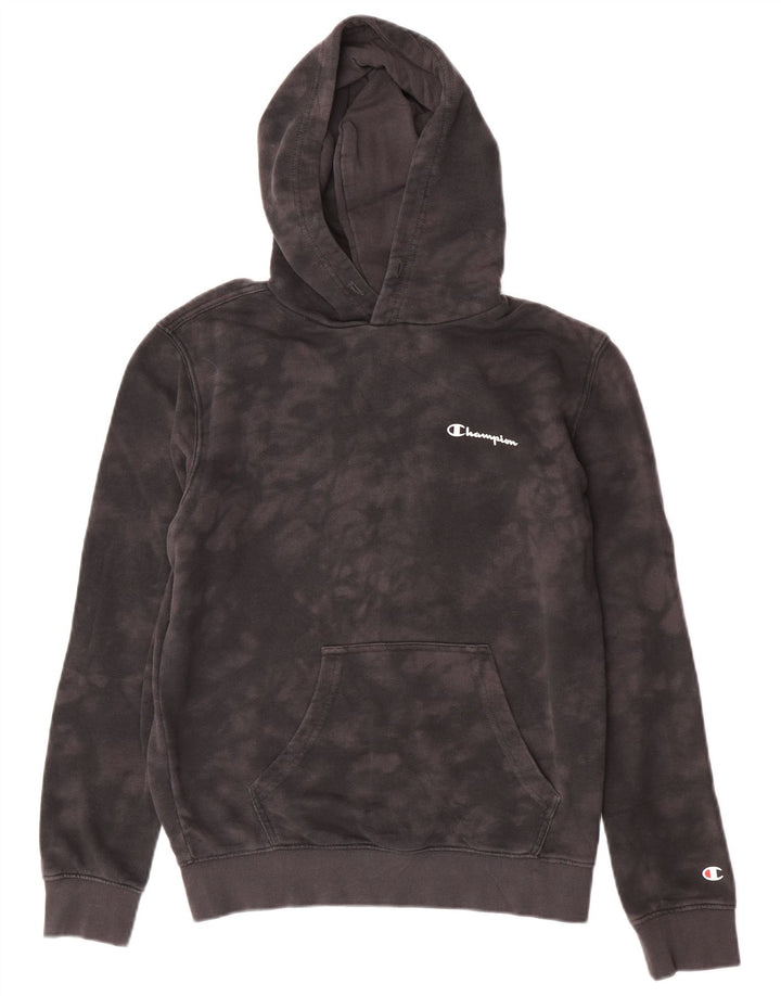 Damski sweter z kapturem Champion UK 14 Średni szary Tie Dye Cotton