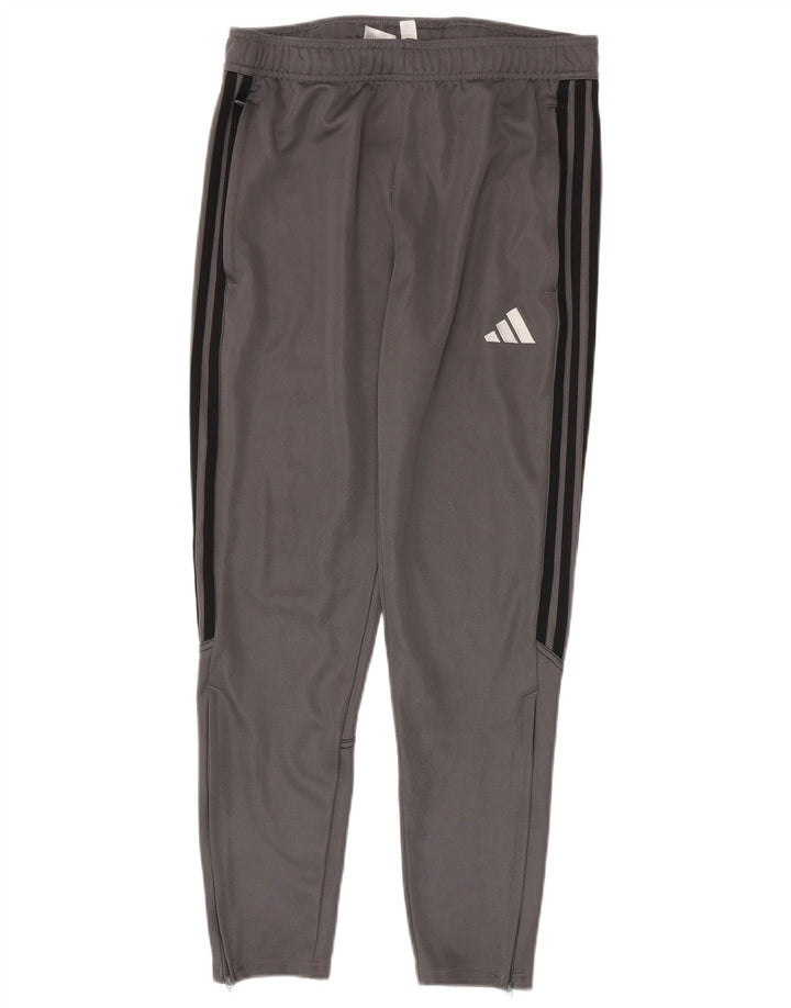 Męskie spodnie dresowe Adidas Aeroready, średnioszary, poliestrowy