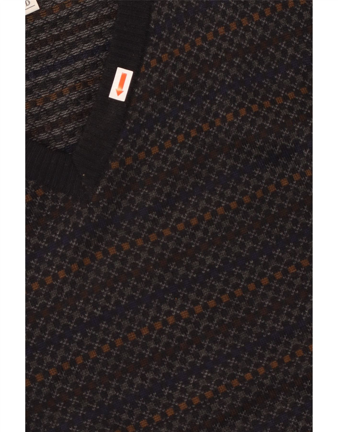 Męski sweter THOMAS LLOYD z dekoltem w kształcie litery V IT 48 Średni granatowy w paski