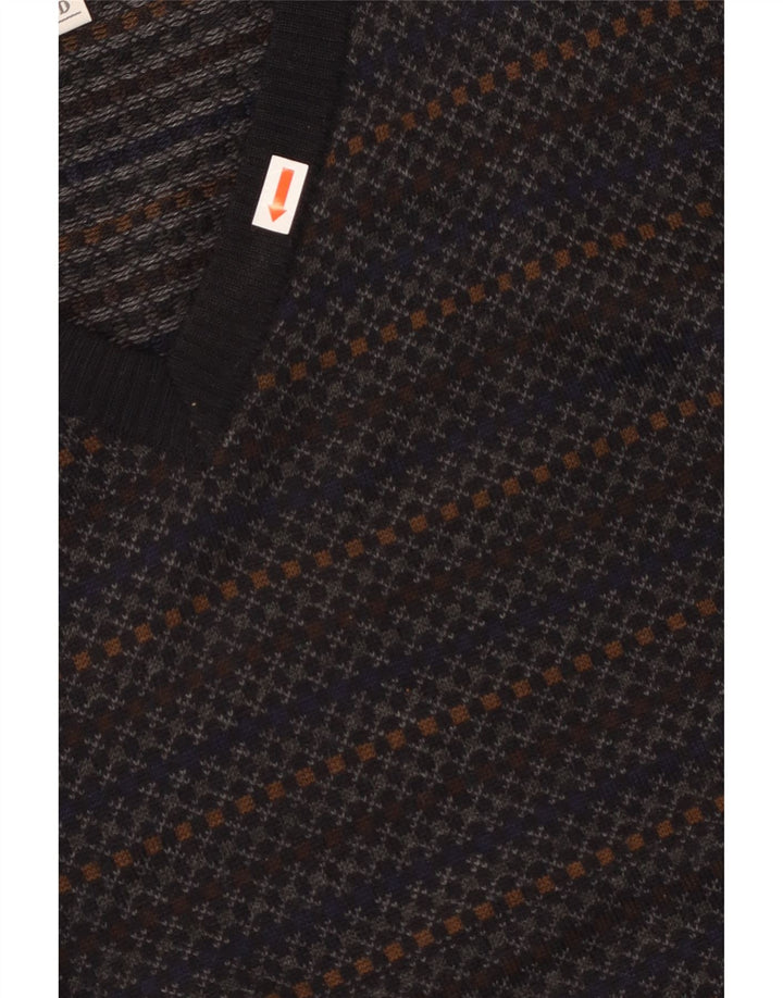 Męski sweter THOMAS LLOYD z dekoltem w kształcie litery V IT 48 Średni granatowy w paski