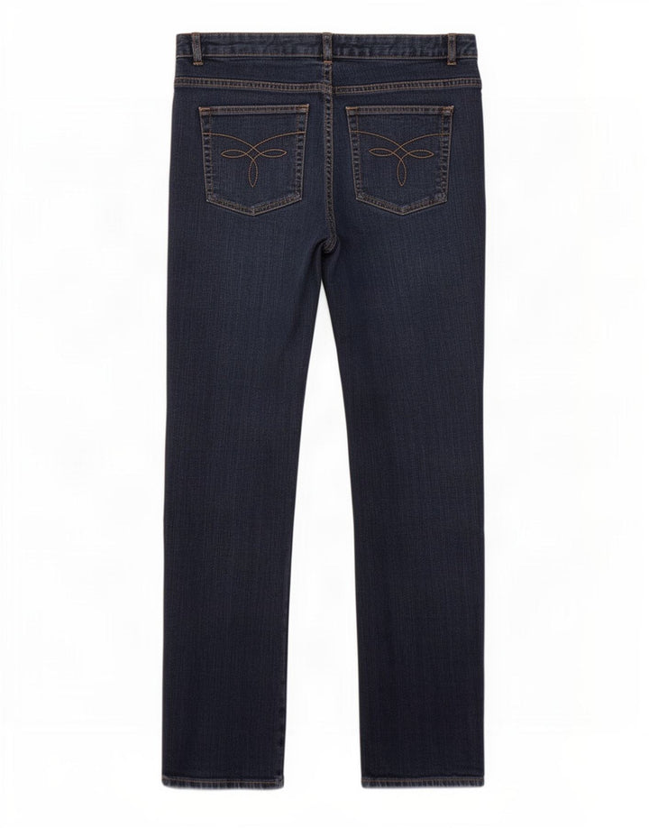 Damskie proste dżinsy Chaps US 12 Large W36 L32 Granatowa bawełna