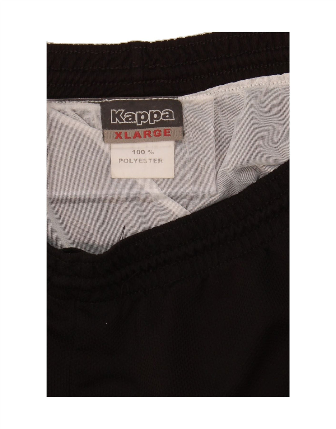 KAPPA Mens Sport Shorts XL Black Polyester Vintage Kappa and Second-Hand Kappa from Messina Hembry 