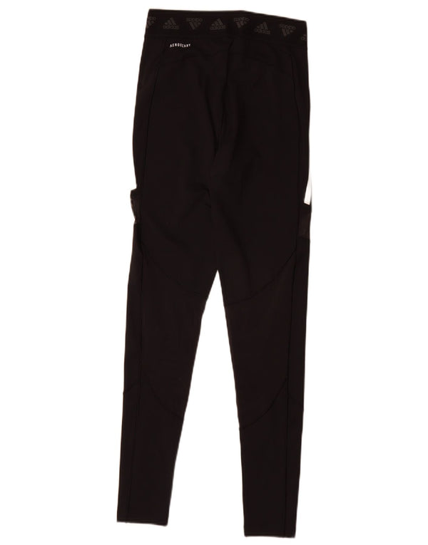 Damskie legginsy Adidas Aeroready UK 8/10, małe, czarne, poliestrowe