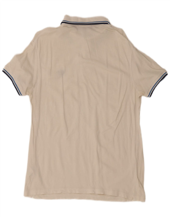 Męska koszulka polo Fred Perry, średnia biała bawełna