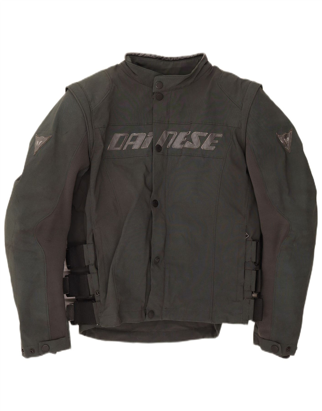 Męska kurtka wyścigowa Dainese Graphic IT 52, duży szary nylon z blokami kolorów