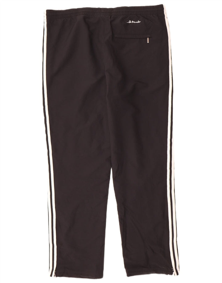 ADIDAS Mens Tracksuit Trousers UK 44/46 Large  Black Polyester