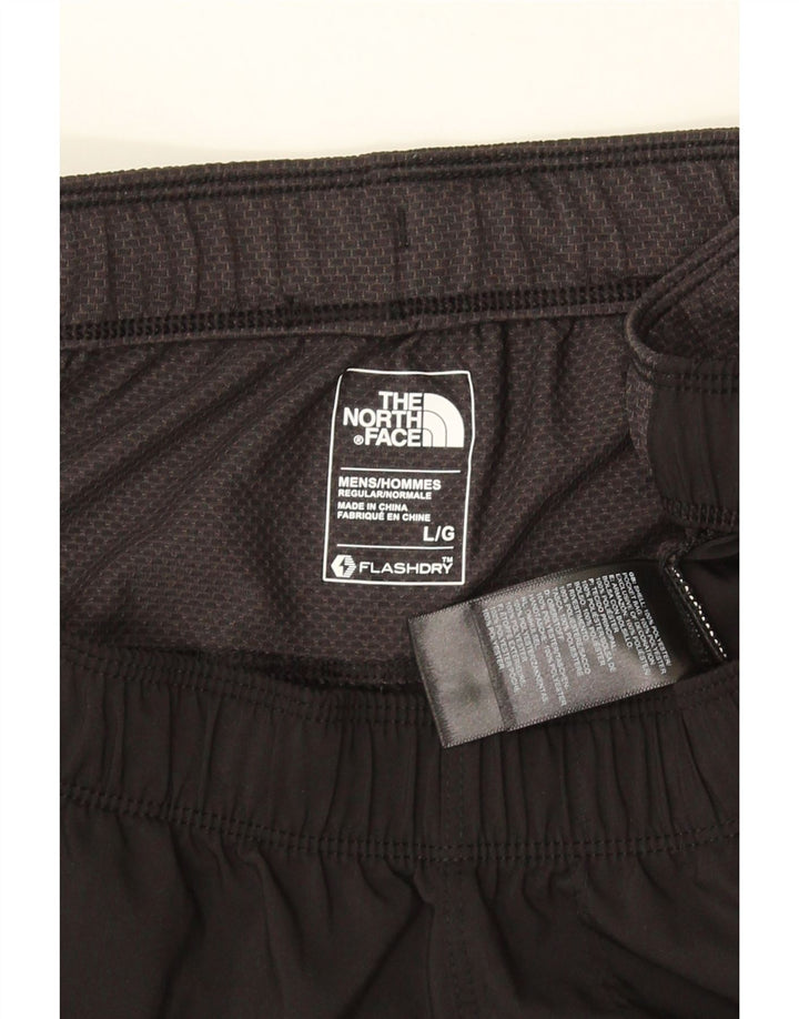Męskie spodenki sportowe THE NORTH FACE, duży czarny poliester z blokami kolorów