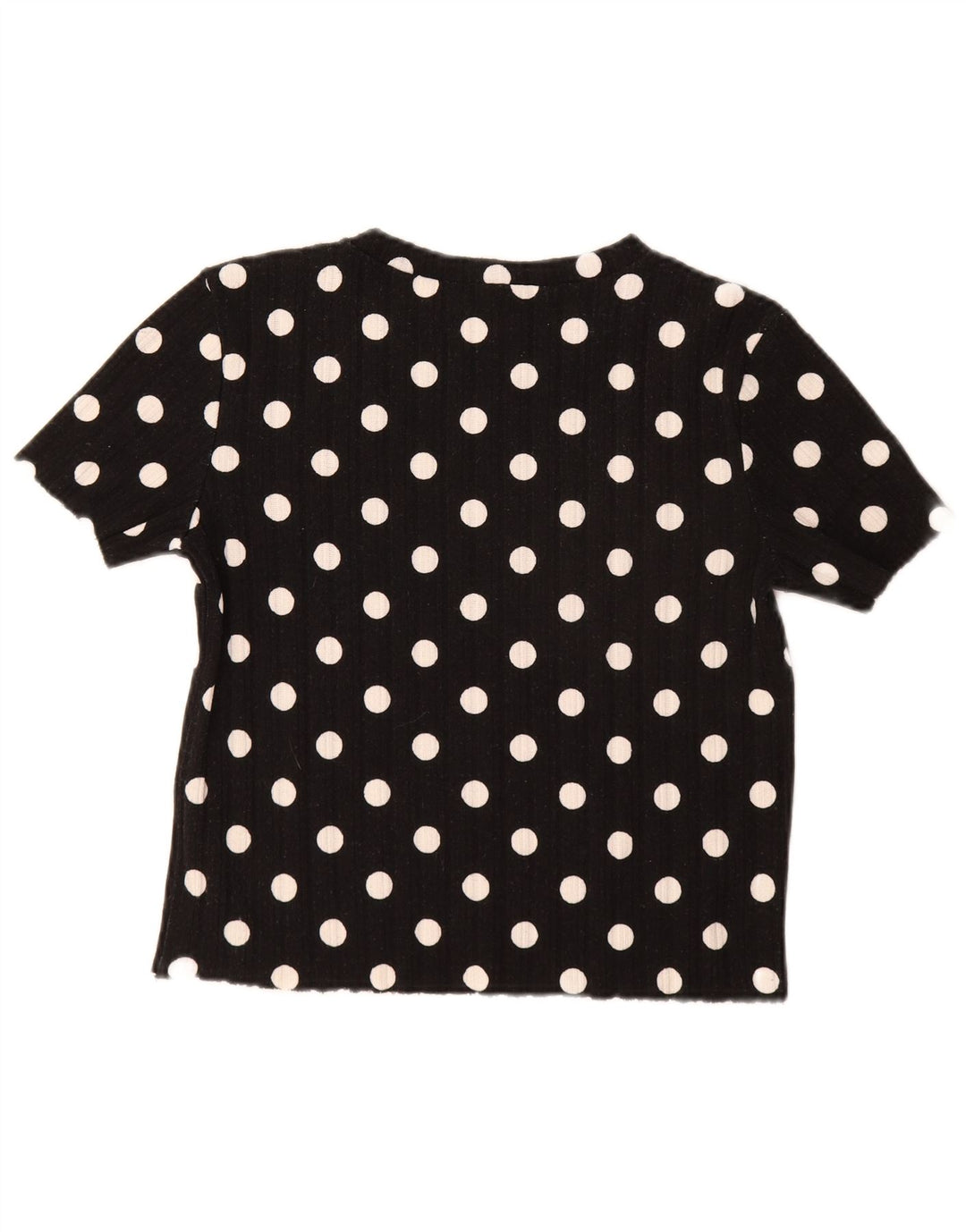 T-shirt damski Zara Top UK 14, duży, czarny w kropki
