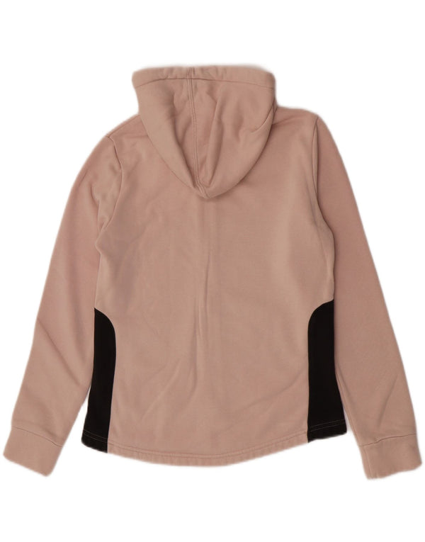 Damski sweter Puma z kapturem i zamkiem UK 12, bawełniany, w kolorze średniego różu